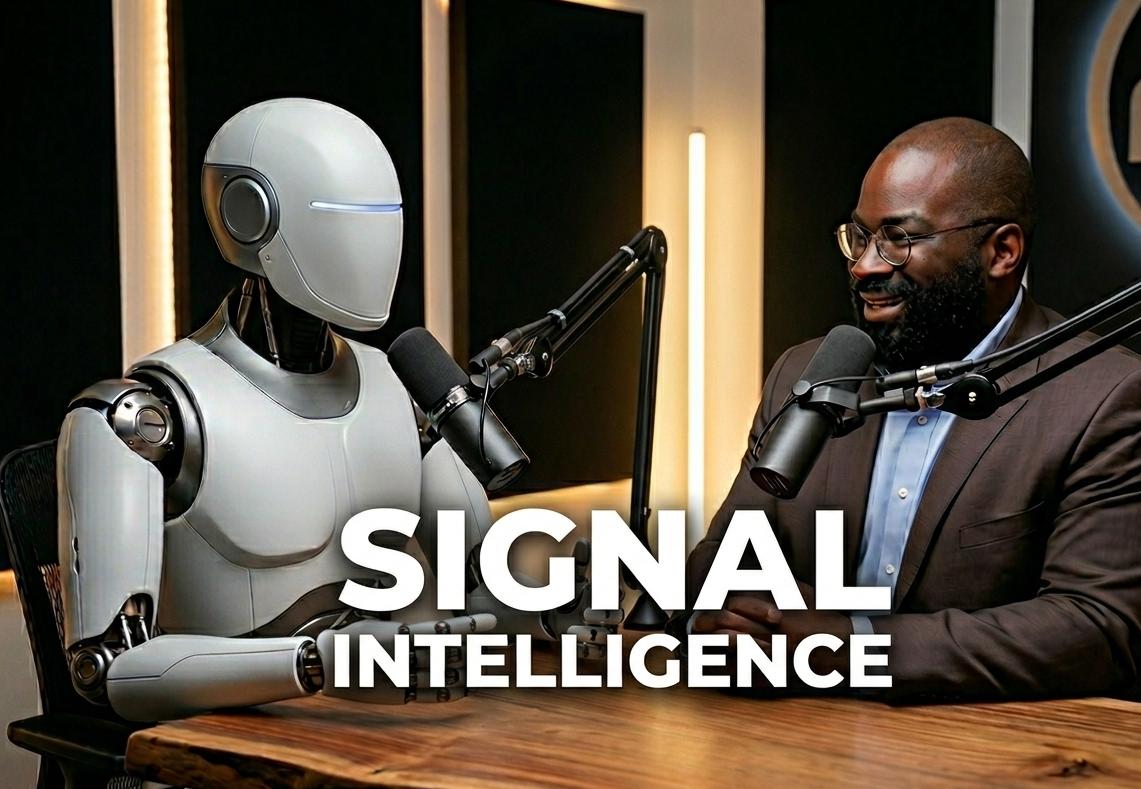 Signal Intelligence Podcast — host and AI at the microphone